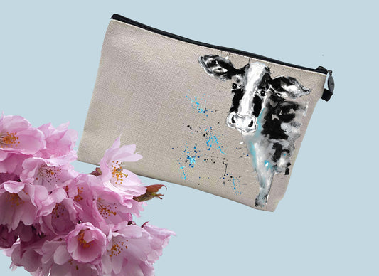 Cow make up / toiletries bag