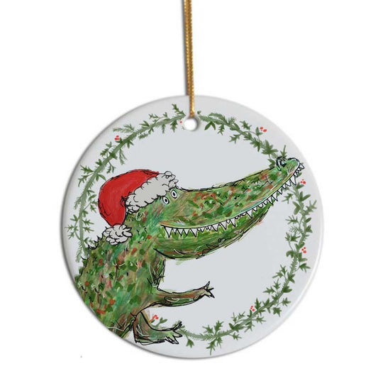 Crocodile Christmas tree decoration