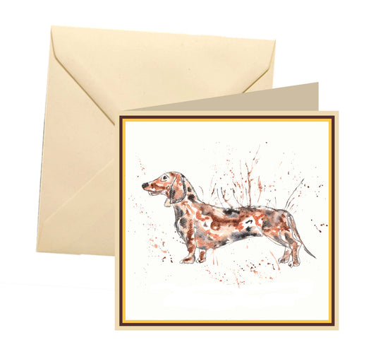 Dachshund blank card