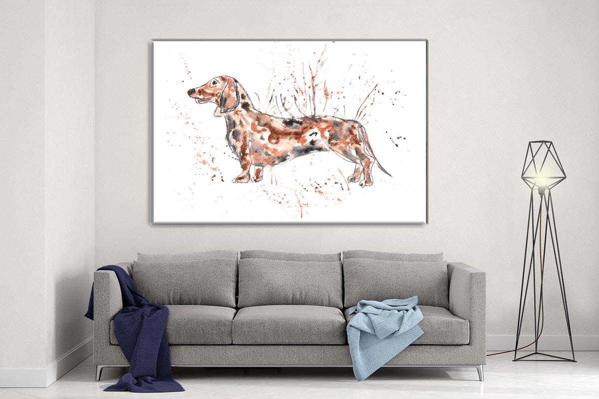 Dachshund quote canvas- Ready to hang