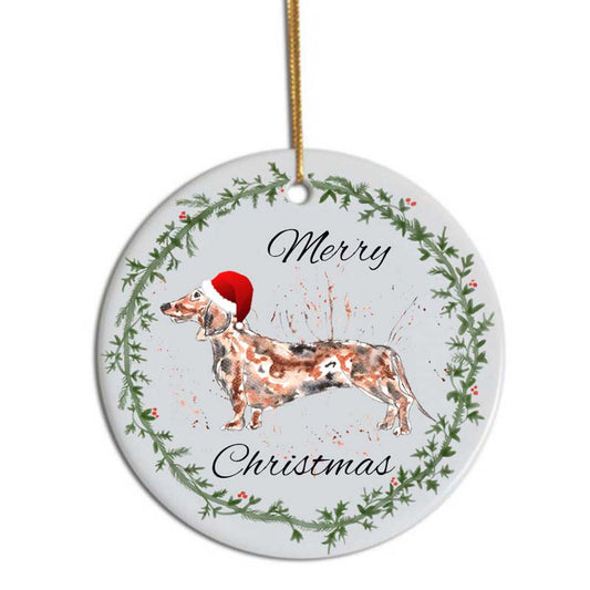 Dachshund Christmas tree decoration
