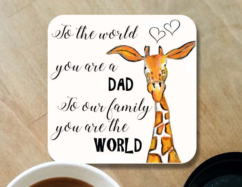 Dad giraffe coaster