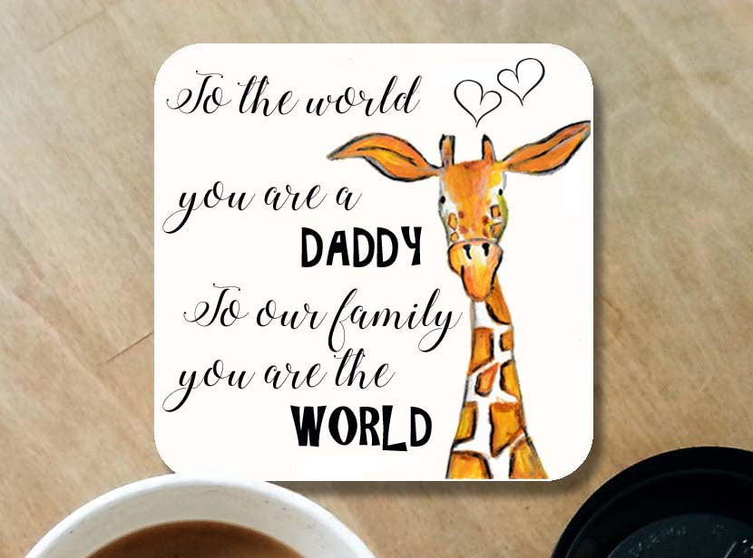 Daddy giraffe coaster