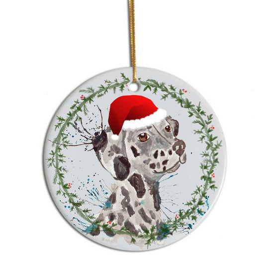 Dalmation Christmas tree decoration