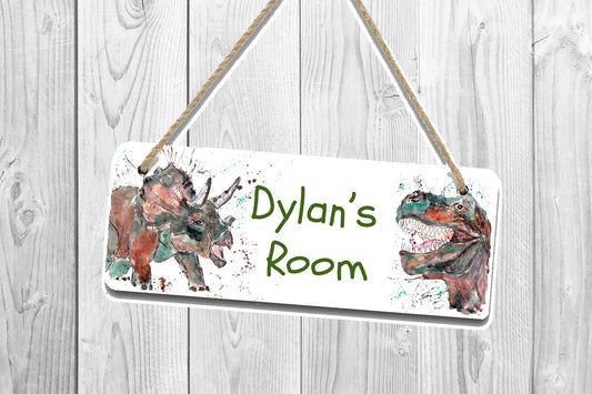 Dinosaur Door / Name plaque