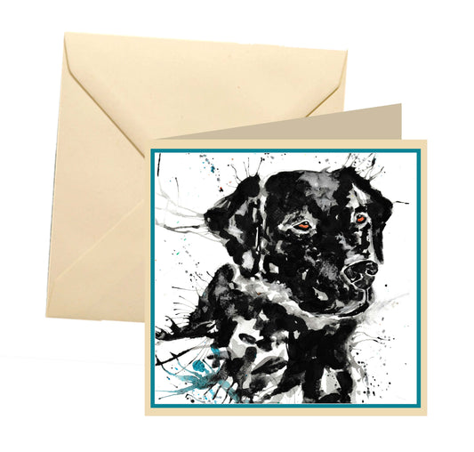 Labrador blank card