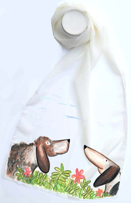 Dylan and Oscar dogs scarf