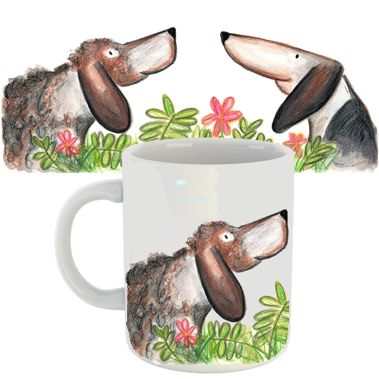 Dylan and Isabelle dog mug