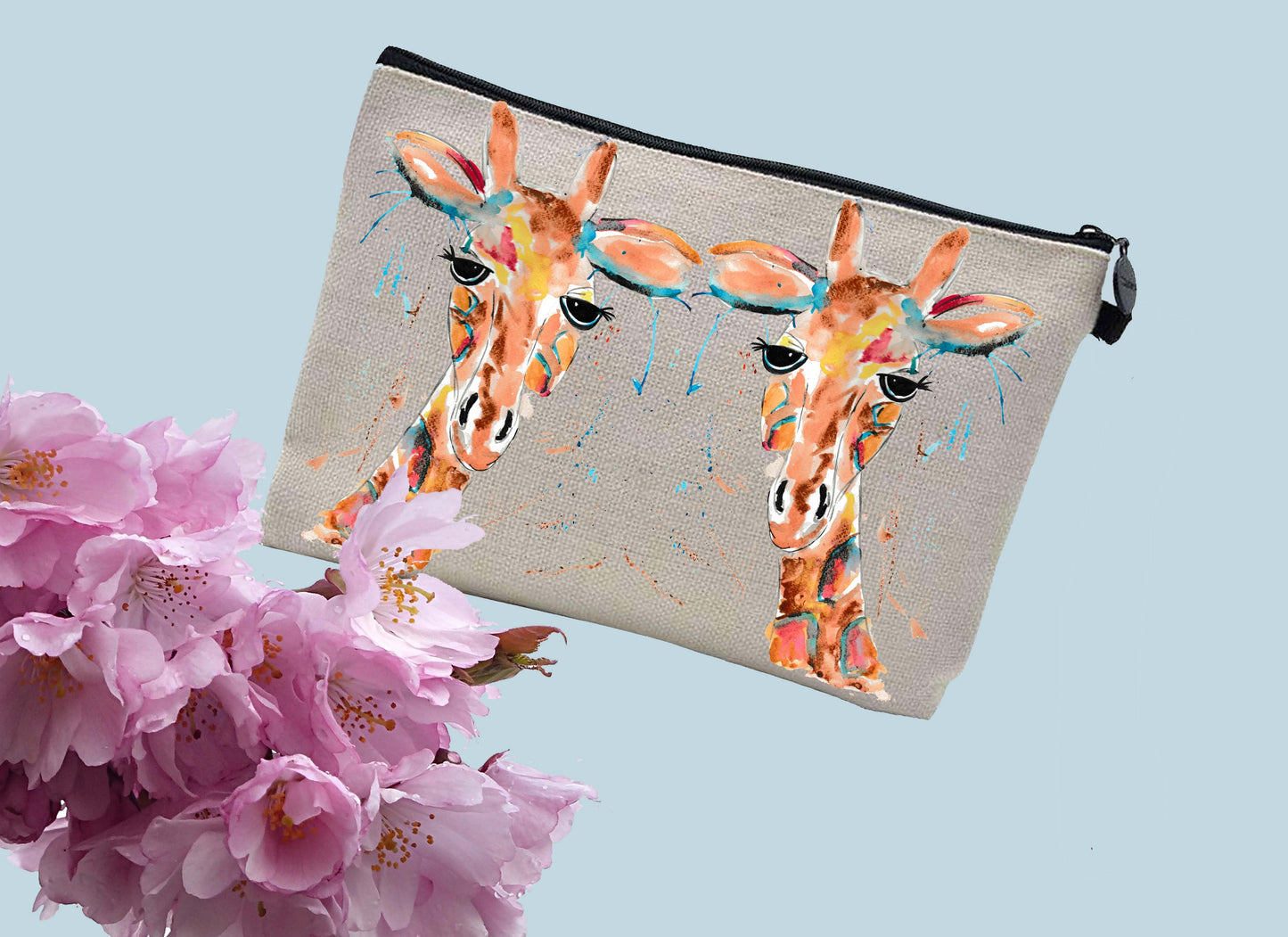 Giraffe make up / toiletries bag