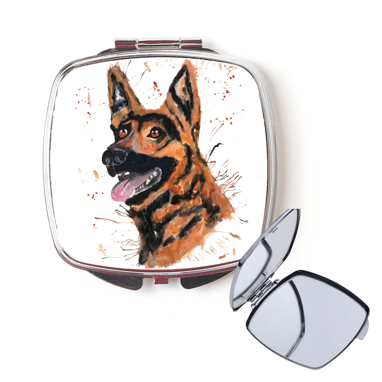 GSD- German shepherd dog compact mirror