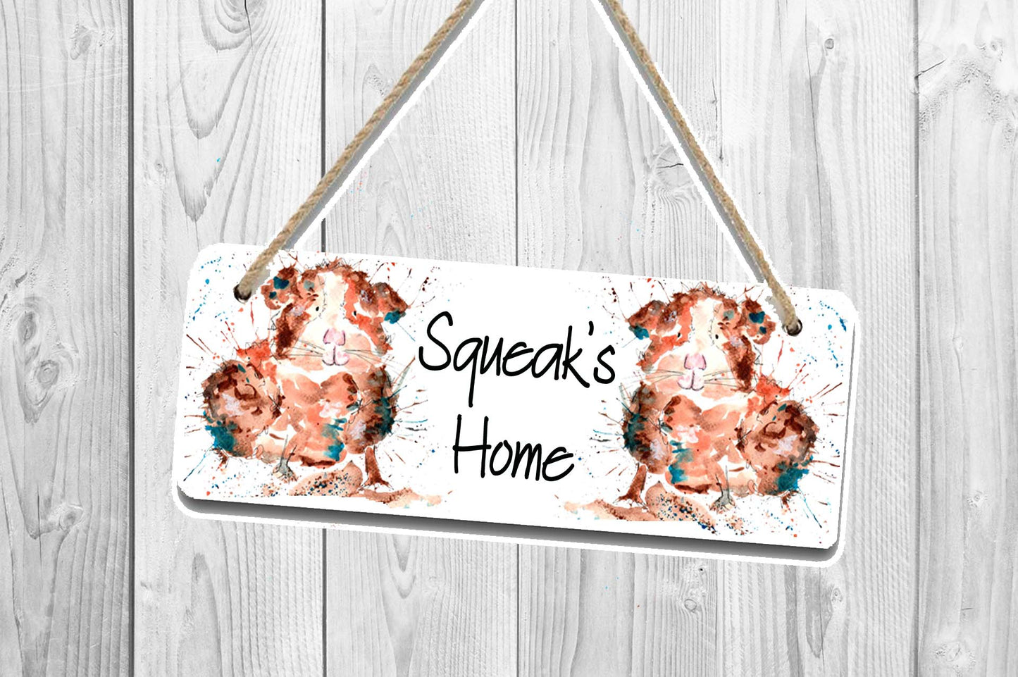 Guinea pig Door / Name plaque