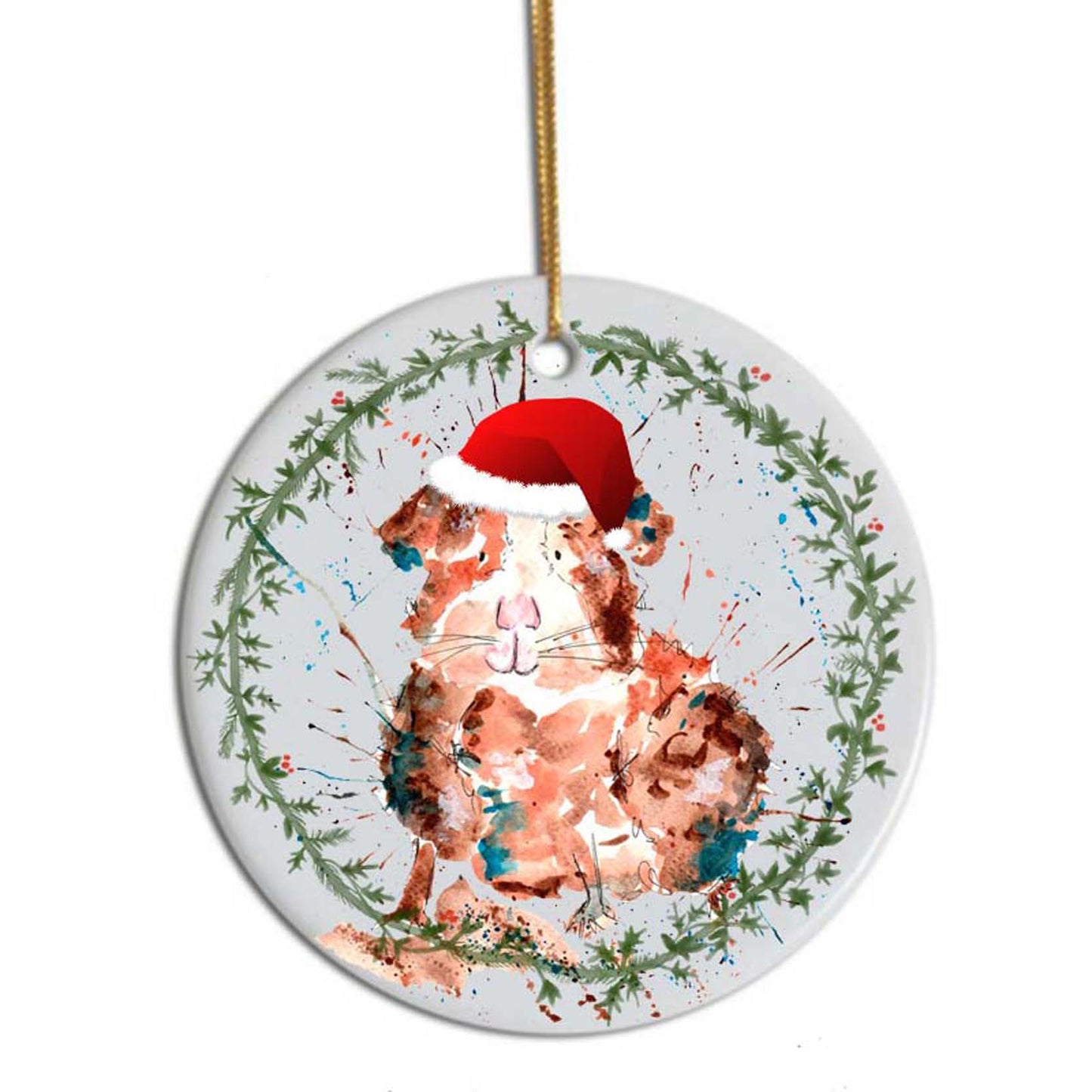 Guinea pig Christmas tree decoration