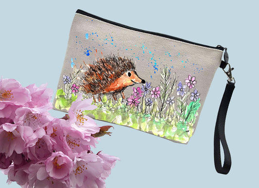 Hedgehog make up / toiletries bag