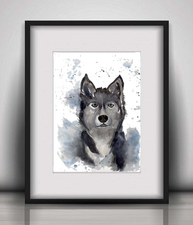 Husky fine art print