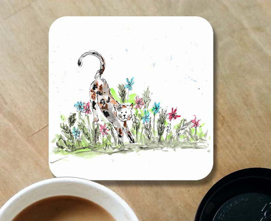 Meadow cat coaster