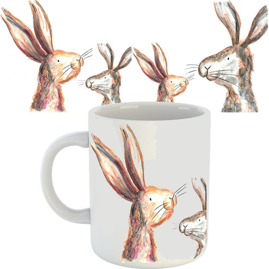 Mia and Oscar rabbit mug