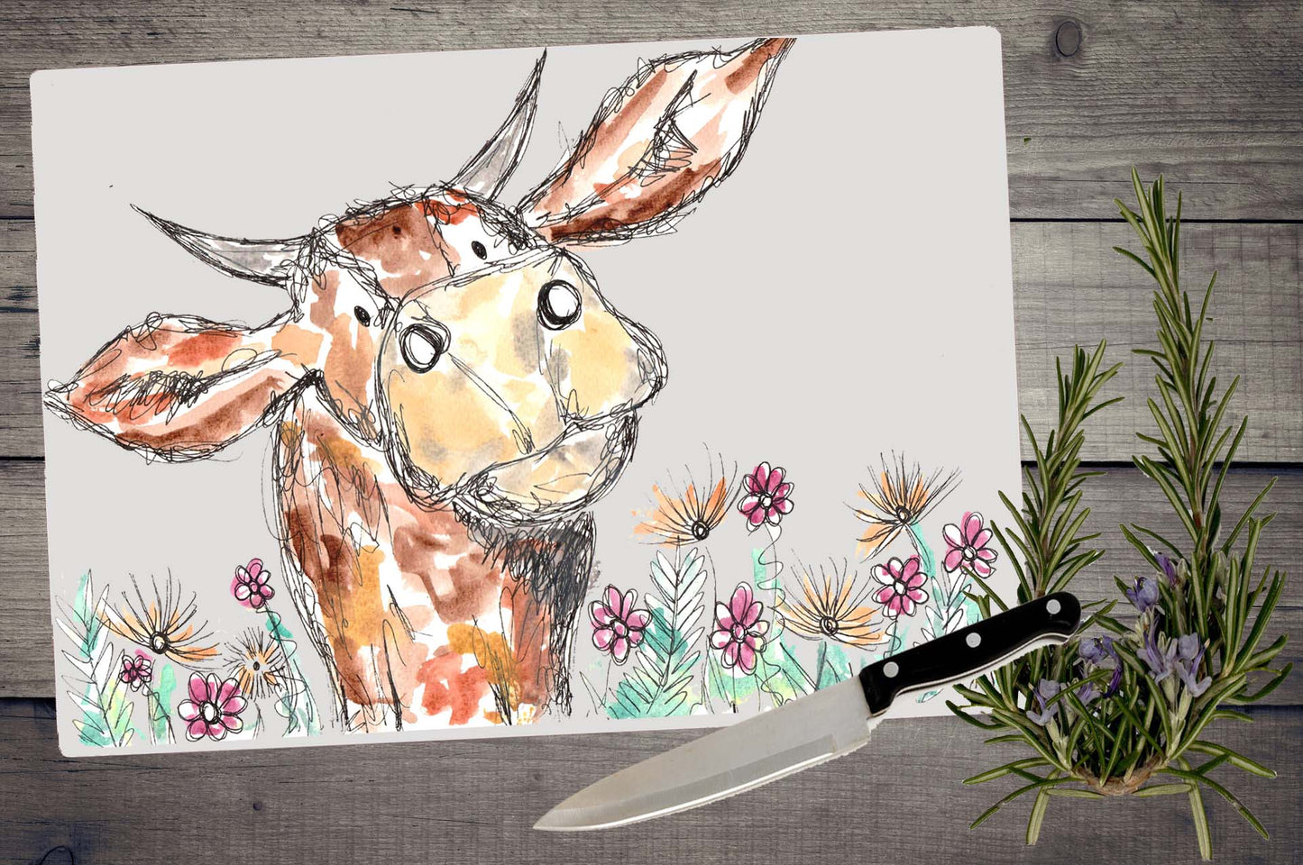 Mooster cow chopping board / Worktop saver