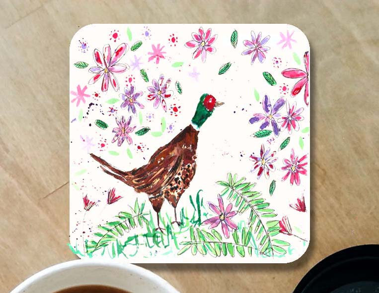 Pheasant coaster