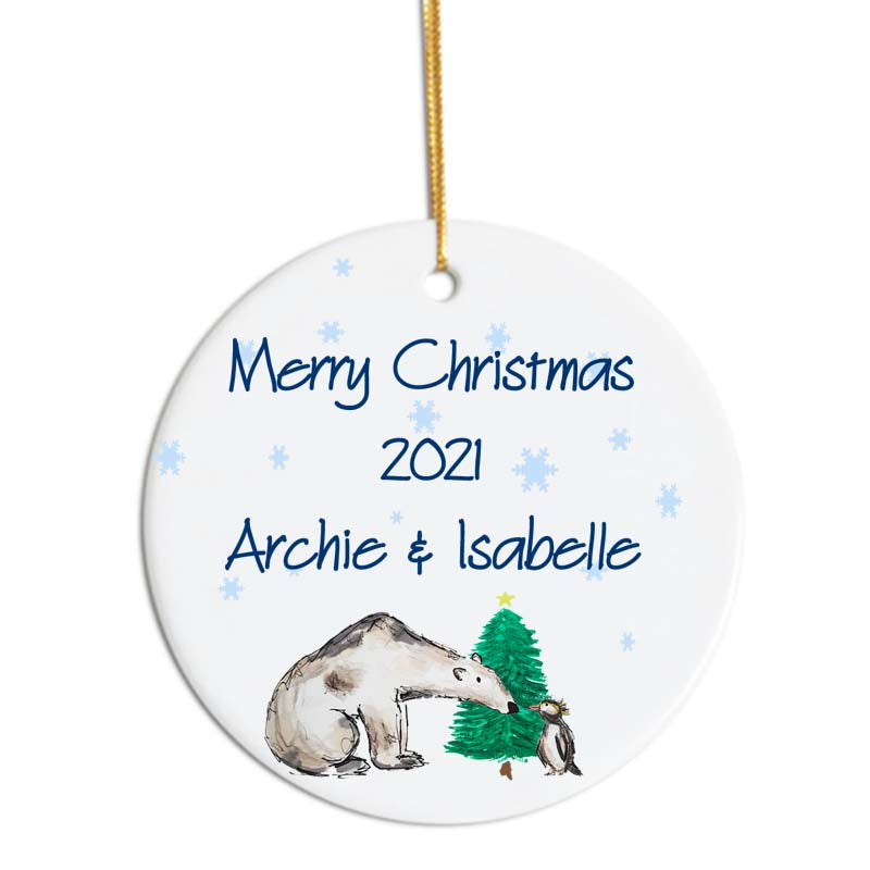 Polar bear Christmas tree decoration