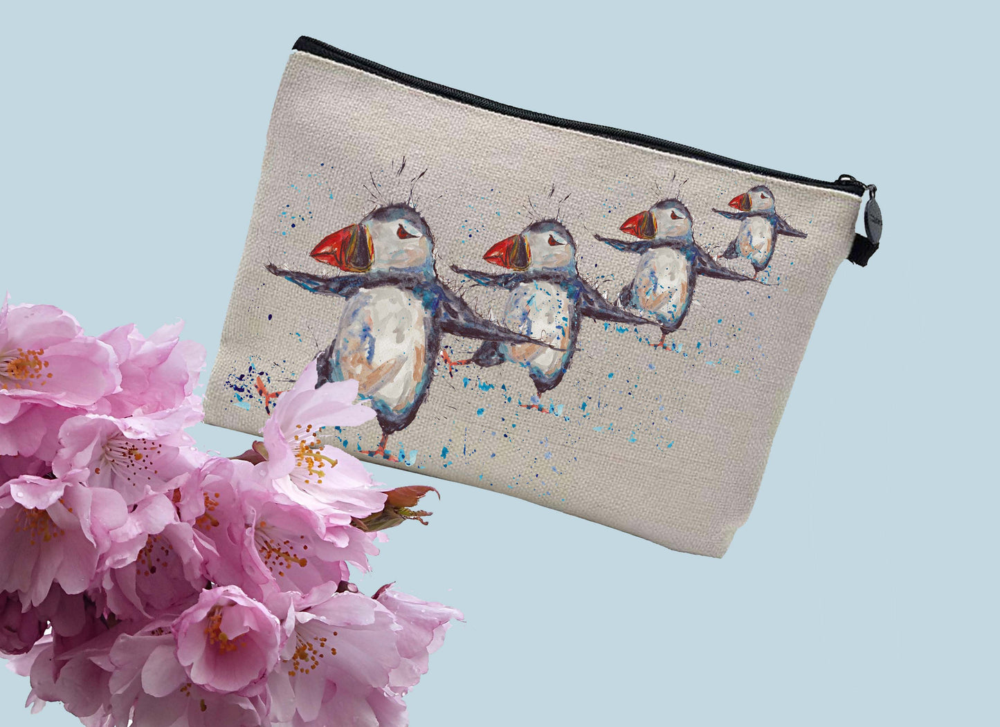 Puffin make up / toiletries bag