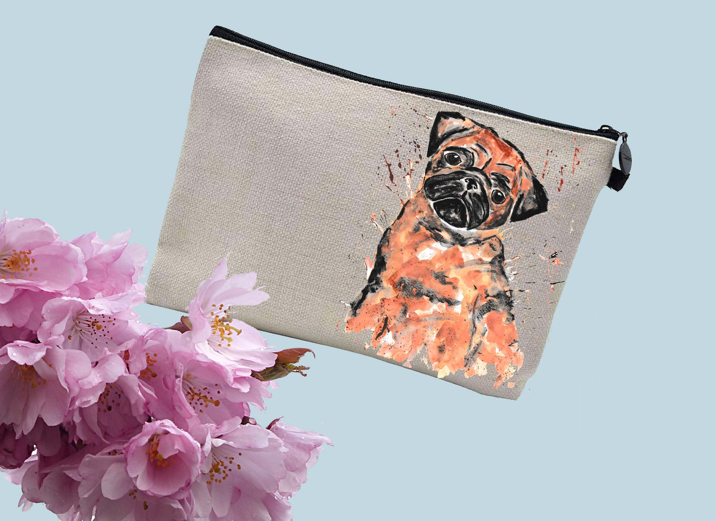 Pug make up / toiletries bag