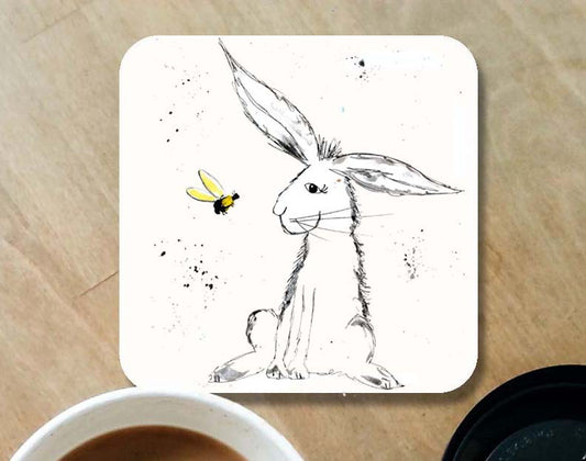 Rabbit and bee coaster