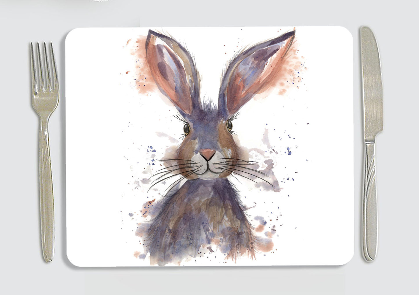 Nutmeg rabbit placemat