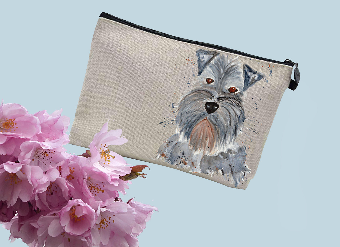 Schnauzer make up / toiletries bag