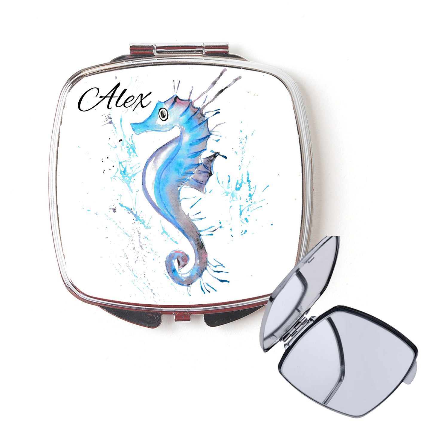 Seahorse compact mirror