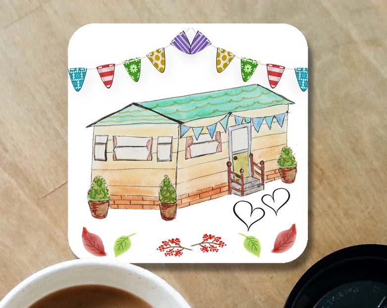 Static caravan coaster