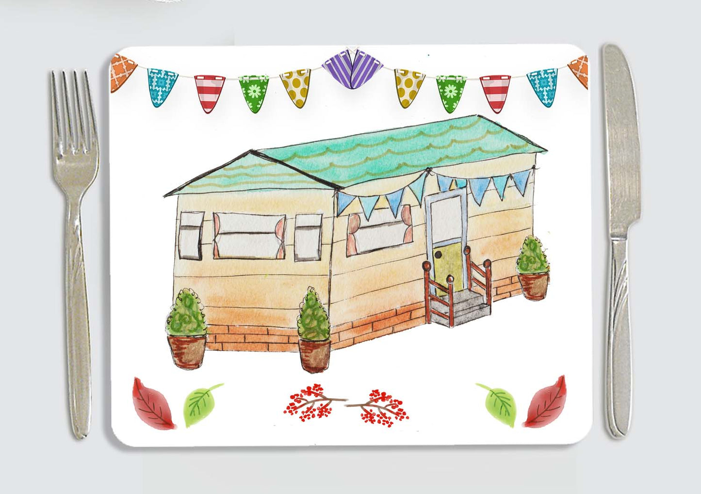 Static caravan placemat