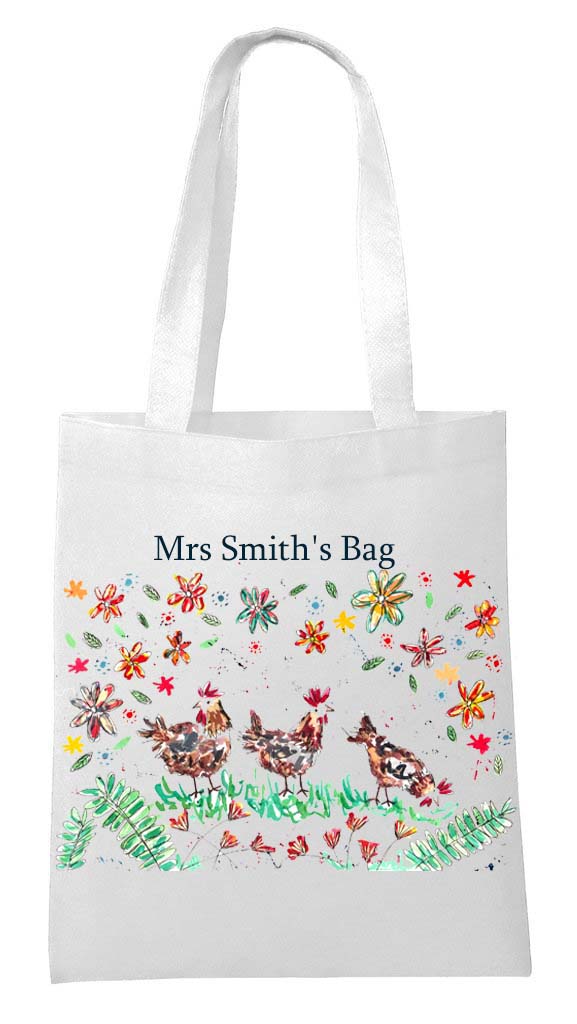 Teacher hens Tote shopping bag