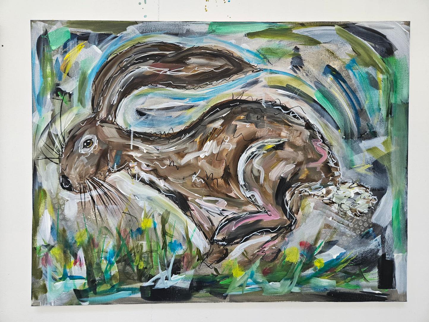 Hare original painting - New Collection