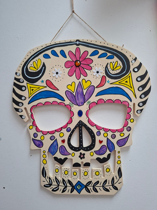 Sat 25th October 1-3pm - Day of the dead wooden skull painting