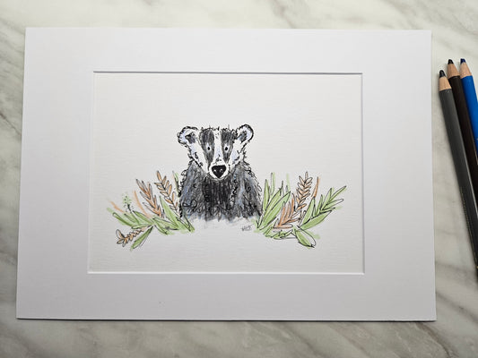 Badger illustration 'Billy'