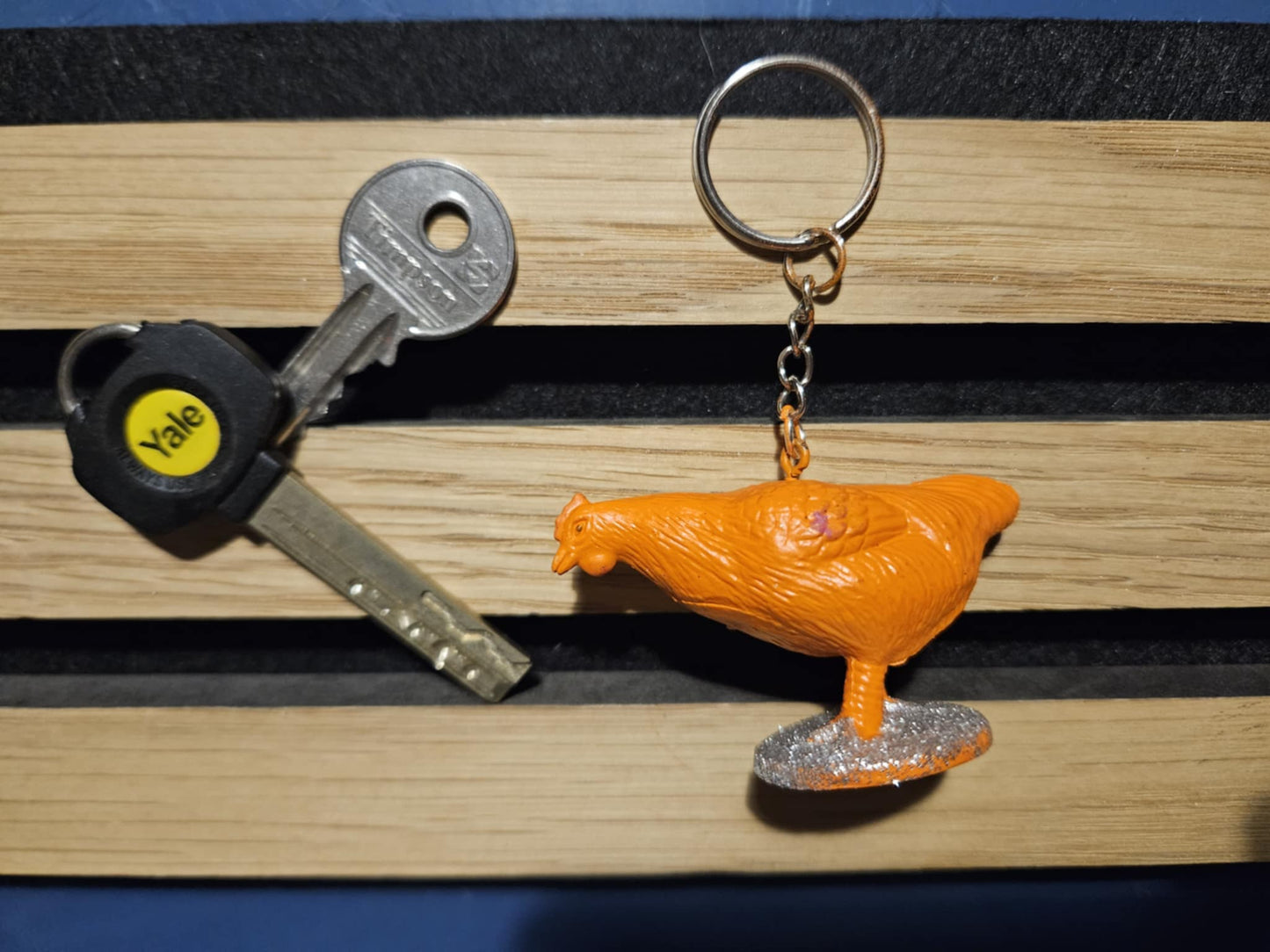 Upcycled fun toy keyrings