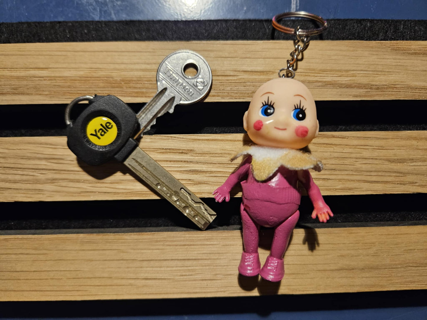 Upcycled fun toy keyrings