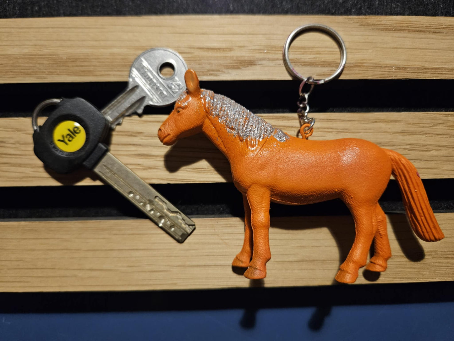 Upcycled fun toy keyrings