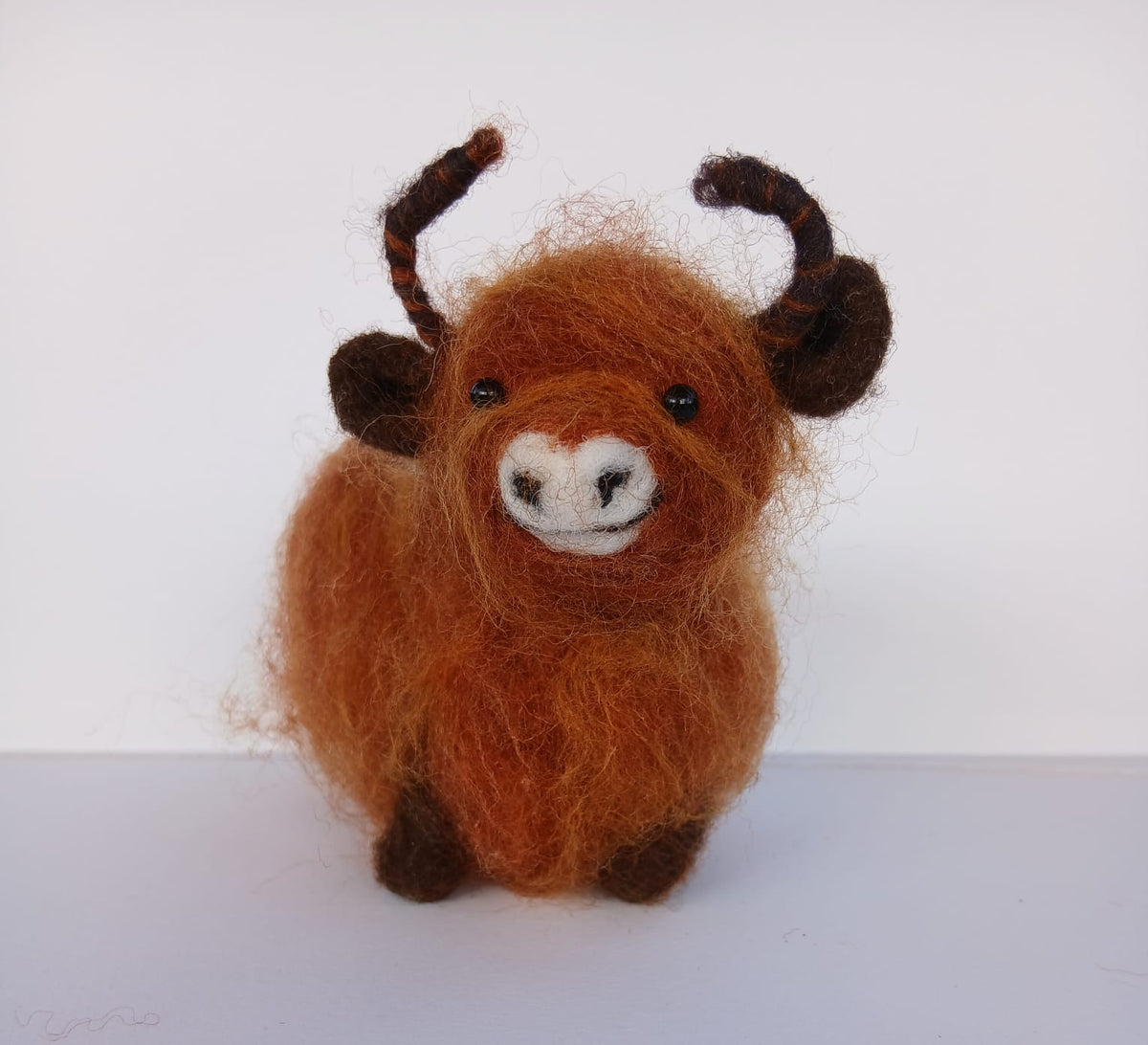 Make felted Highland Cow INTERMEDIATE level workshop - Sat 24th October 1.30-4pm