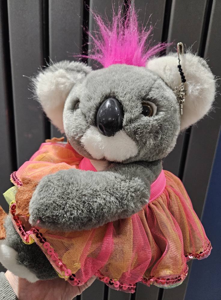 Punk koala doorstop