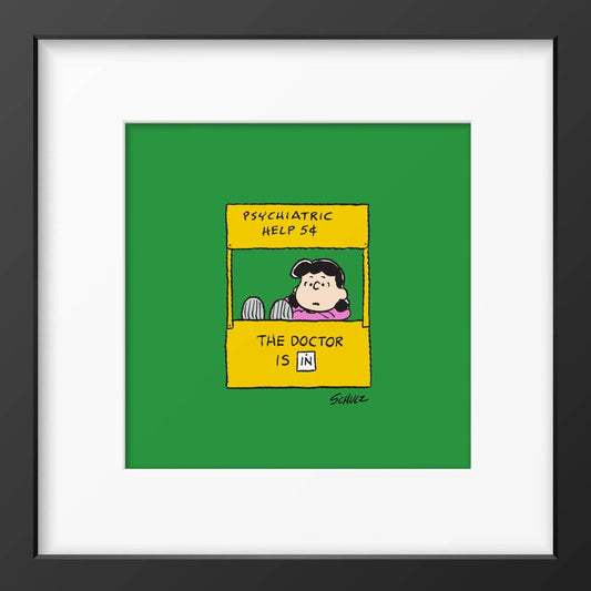 Peanuts Help Framed Print Handmade