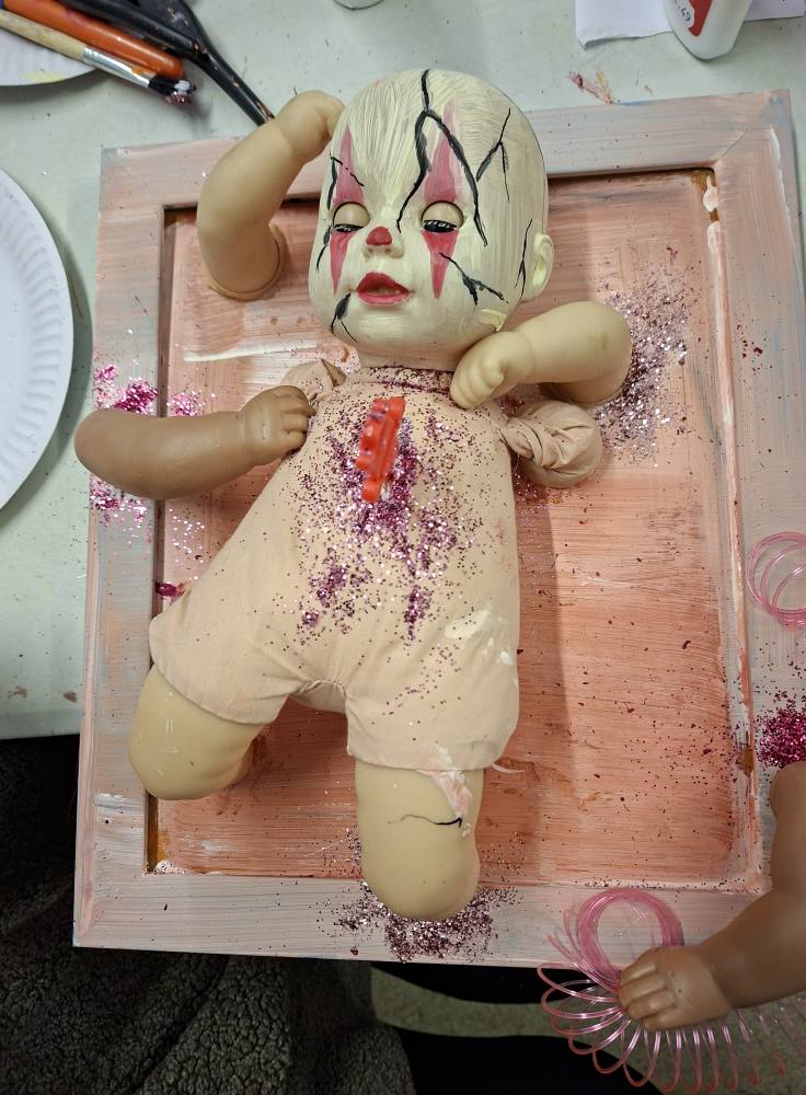 Create a scary dolls Halloween picture and drinks (adults evening) - Fri 23rd October - 6.30-8.30pm