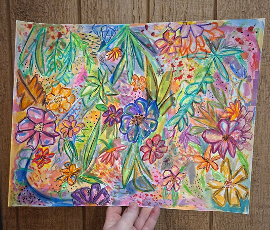 Confidence with paint (Florals) workshop- Sat 23rd May 1-3pm