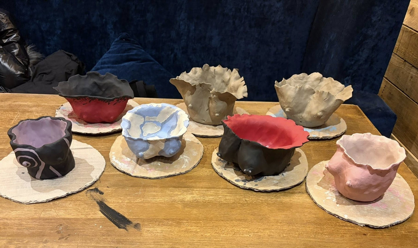 Perky bloomers Clay and 'Sip' ADULTS evening- Friday 13th November 6-8pm