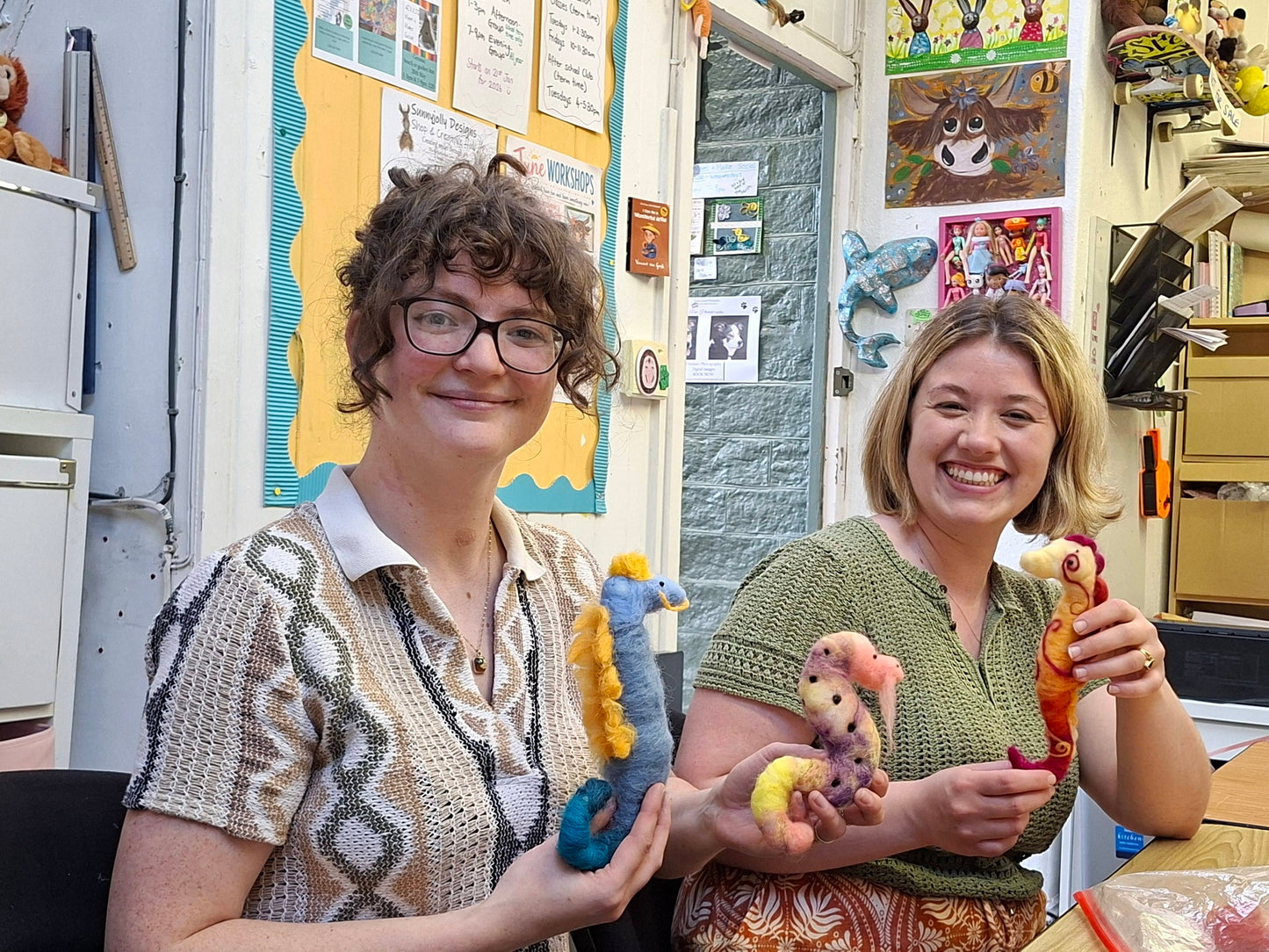 Make a felted seahorse or sea creatures - Friday 10th July 1-3pm and 6-8pm