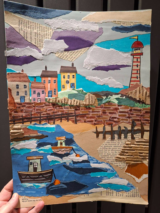 Learn how to make a collage picture workshop- Sat 3rd October 10-12