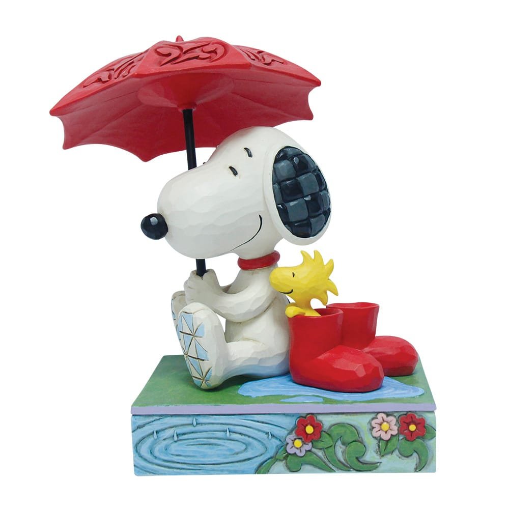 Snoopy and Woodstock under umberella-  Jim Shore