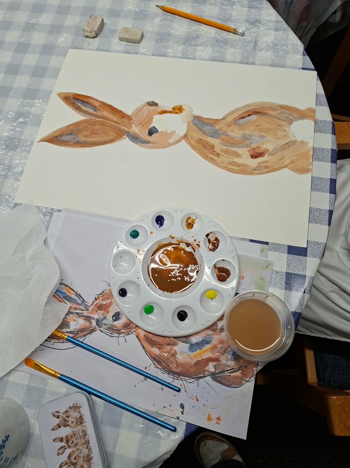 How to paint a HARE in watercolours workshop- Sat 27th June 10.30-12.30