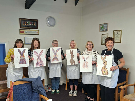 How to paint a HARE in watercolours workshop- Sat 27th June 10.30-12.30