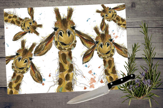 Daisy giraffe chopping board / Worktop saver